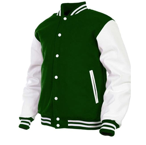 Veste universitaire pour homme, manches en cuir véritable et mélange de laine, veste universitaire pour garçons, veste universitaire pour collège - Product Image 5