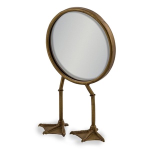Miroir mural et de table décoratif en verre et métal de haute qualité de luxe moderne pour salon, chambre à coucher et bureau à usage hôtelier - Product Image 6