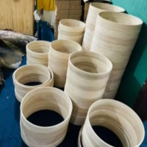 Cercles en bois naturel pour artisanat, tailles personnalisées pour la broderie et le quilting - Product Image 3