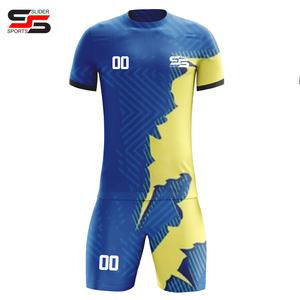 Uniformes de fútbol de poliéster Diseño personalizado Uniformes de fútbol de alta calidad Diseño de sublimación Uniforme de fútbol de entrenamiento - Product Image 3