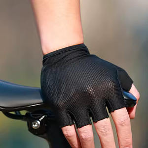 Guantes de Ciclismo de alta calidad, guantes de bicicleta de dedo corto, tela suave de malla, transpirables, absorbentes de golpes, gimnasio, activistas al aire libre - Product Image 5