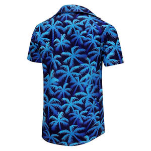 Chemises à manches courtes imprimées douces pour hommes avec étiquette de broderie de logo de marque personnalisé et emballage de cadeau - Product Image 3