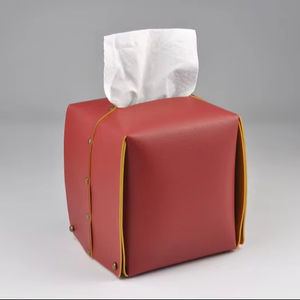 Boîte de mouchoirs faciaux de qualité couverture en cuir porte-papier décoration boîte à mouchoirs pour LBTC-0041C de voiture - Product Image 1