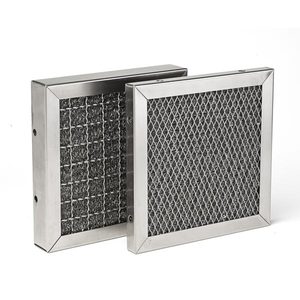 Filtre à air en panneau avec cadre en acier inoxydable, construction en treillis métallique, filtre métallique en treillis métallique - Product Image 2