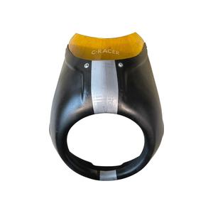 Cubiertas Decorativas de Iluminación No Originales para C-Racer PXSR 700 2016-2021, Cubierta Negra para Faro Delantero con Parabrisas Amarillo - Product Image 2