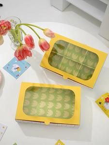 Caja de repostería de papel de arte para llevar desechable personalizada OEM al mejor precio de Singapur con divisores de impresión en relieve - Product Image 3