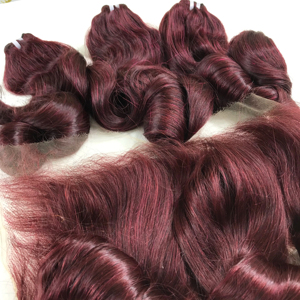 วิกผมแท้เรมี่มีผมตรงสีเบอร์กันดี - Product Image 1