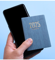 Bloc-notes de poche écologique 2027, mini carnet de notes portable en papier, calendrier quotidien et hebdomadaire fin en anglais, format compact de poche