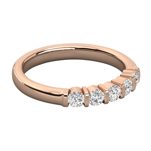 Bague solitaire en or 9 carats avec diamant brillant - Product Image 3