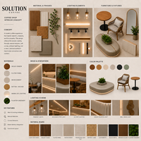 Ensemble de meubles modernes pour café et restaurant commercial, table ronde en bois et chaises en rotin tressé, canapés de luxe pour café