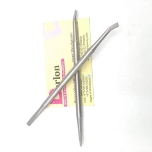 Poussoirs à cuticules en acier inoxydable réutilisables à double tête de haute qualité pour manucure et pédicure outil de soin des ongles - Product Image 1