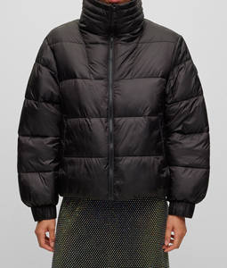 Veste matelassée longue à capuche pour femme pour l'hiver Chaude et moelleuse Remplissage en coton Fabrication directe Veste matelassée pour femme - Product Image 4