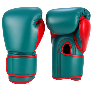 Guantes de boxeo ligeros de calidad premium para entrenamiento de Kick Boxing medio dedo/cierre de cordones sin dedos uso para adultos - Product Image 3