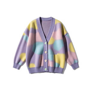 Suéter cárdigan de aspecto elegante con botones en la parte delantera para mantener el calor en invierno con suéter cárdigan ligero de punto - Product Image 5