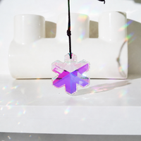 Attrape-soleil papillon en cristal, pendentif prisme suspendu, décoration arc-en-ciel pour fenêtre et jardin, cadeau de mariage