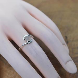 Boho Style Classical Ring <b>Jewelry</b> for Women Silver <b>Jewelry</b> 925 Sterling Silver <b>Rose</b> <b>Quartz</b> Gemstone Handmade Ring Gift for Love - Product Image 2