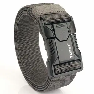 Quick Release Nylon Tactical Buckle Belt Fashion Webbing Belt Stretch Belt for Men