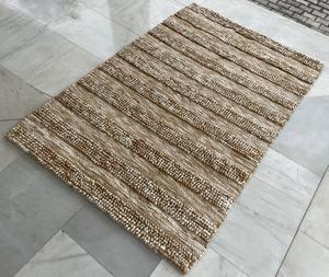 Prix du fabricant 100% Jute Dhurrie tapis indiens faits à la main moderne boucle Pile tapis chanvre tissé pour les intérieurs de bureau à domicile - Product Image 4