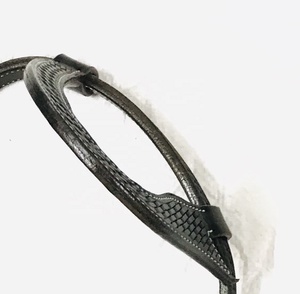 บังเหียนม้าแบบตะวันตกคุณภาพพรีเมียม พร้อมโลโก้สั่งทำพิเศษ หนังแท้แบบหูเดียว สำหรับขี่ม้า - Product Image 5