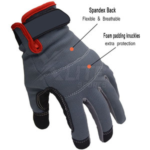 Gants de mécanicien fabriqués en usine, gants mécaniques avec doigts flexibles pour la réparation automobile, le service en garage, l'atelier et la manipulation d'outils - Product Image 4