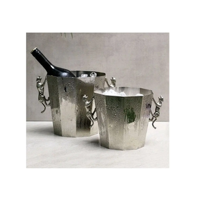 Cubo de hielo de aluminio de nuevo diseño Cubo de hielo de forma redonda de Calidad exclusiva para uso en restaurante de hotel Más vendido - Product Image 3