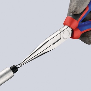 Pour pince à bec plat KNIPEX de 200 mm de long, chromée, avec poignées multi-composants - Product Image 4
