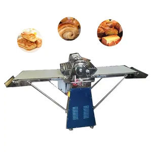 Machine de laminage automatique pour pâte à pizza, pâtisserie et pâtisserie Machine à rouler la pâte à croissants HJ-CM036 Presseur de pâte à croissants croustillants