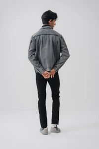 2025 chaqueta vaquera impermeable con estilo para hombre, ropa informal transpirable cómoda para Otoño Invierno, venta al por mayor con servicio OEM - Product Image 4