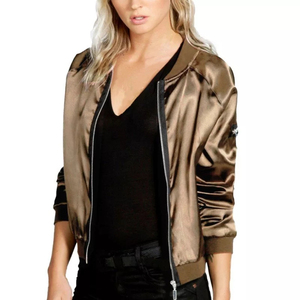Chaqueta Varsity de Punto Satinado para Otoño e Invierno, Resistente al Viento, Impermeable, Transpirable, de Secado Rápido, Largo Regular, Proceso Teñido - Product Image 1