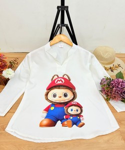 DERNIÈRE RAYON COLLER + IMPRIMÉ NUMÉRIQUE TOP VÊTEMENT DÉCONTRACTÉ PRIX DE GROS VÊTEMENT ETHNIQUE - Product Image 2