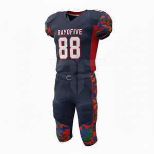 Uniforme de football américain sur mesure 100% polyester, short respirant à séchage rapide, permettant aux clients de concevoir leur propre design - Product Image 3