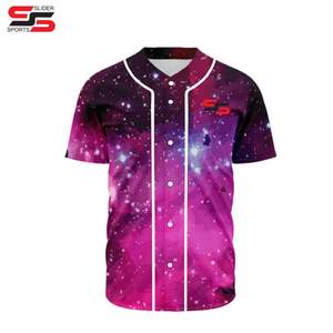 Por encargo jersey de béisbol al por mayor béisbol en blanco media manga sublimación impresa nombre del jugador del equipo o número jersey de béisbol - Product Image 2