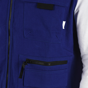 Chaleco vaquero personalizado con estilo para hombre, ropa de calle, chaleco utilitario sin mangas transpirable lavado, chaleco sin mangas para hombre para niños - Product Image 3