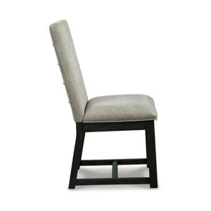 Bellvern Silla de comedor tapizada con detalles plisados Teca Caoba Suar Uso de madera Otros muebles de comedor 0912484 - Product Image 4