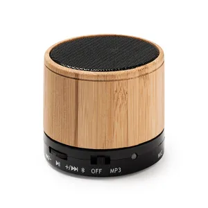 Altoparlante Wireless in Bambù Personalizzato con USB, Gadget Promozionale Unico - Product Image 1