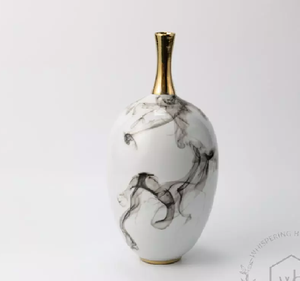 Noeud Norma Double Vase Élégant Design Moderne Vase À Fleurs En Céramique pour La Maison Bureau Décor Vases En Porcelaine Disponible pour En Gros - Product Image 6