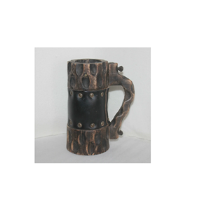 Chope à bière en bois avec boîte-cadeau noire Ensemble de tasses à mule de Moscou fabricant de haute qualité Tasse en bois de mule de Moscou - Product Image 1