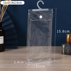 ถุงพีวีซีแบบแขวน 3 ด้าน พร้อมกระดุมแป๊กและหูแขวน - Product Image 3