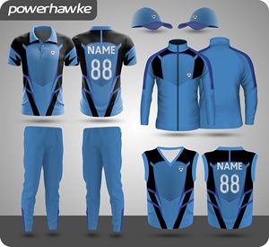 Estilo de moda Diseño de cuello Camiseta de cricket Jersey y pantalones de color de contraste Uniforme con logotipo personalizado para adultos - Product Image 3