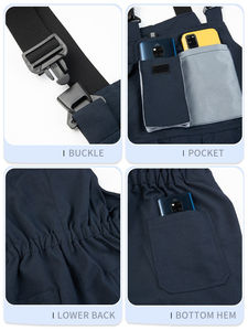 Service OEM, nouvelle conception, salopette en coton respirante, mode, unisexe, haute visibilité, combinaison de sécurité pour le travail, soudage, couleur personnalisée - Product Image 6