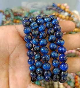 สร้อยข้อมือหินตาเสือสีน้ำเงินธรรมชาติ ขัดเงา ประดับด้วยลูกปัดอัญมณี คุณภาพพรีเมียม เครื่องประดับคริสตัล ขายส่งจำนวนมาก เหมาะสำหรับเป็นของขวัญ - Product Image 4