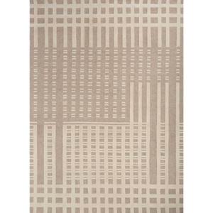 พรมขนสัตว์ถักมือสีเบจและสีน้ำตาลลายเรขาคณิตขนาดใหญ่สำหรับตกแต่งห้องนั่งเล่น พรมปอกระเจา-Aiwl-3045 - Product Image 1