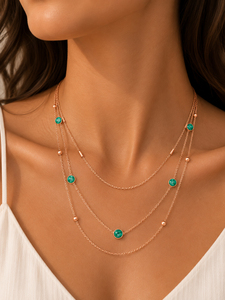 Collier de conception en couches en forme de pierre turquoise fait à la main en gros bijoux en argent sterling 925 - Product Image 3