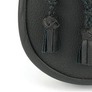 Kilt écossais en cuir noir de haute qualité Sporrans Logo de taille personnalisée Fabricant professionnel pour accessoires d'instruments de musique - Product Image 3