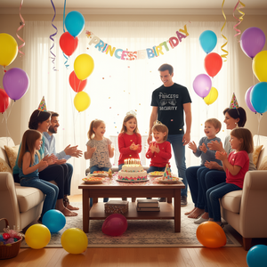 T-shirt promozionale Princess Security Protection Family Birthday con design unico - Product Image 3