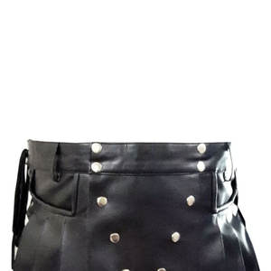 Kilts écossais en cuir pour femmes design personnalisé en gros Kilt en cuir pour dames avec logo personnalisé en bas quantité minimale de commande - Product Image 3