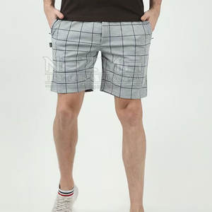 Pantalones cortos para hombre al por mayor con cordón personalizado de talla grande patrón sólido ecológico para uso informal hechos en Pakistán - Product Image 4