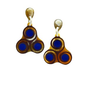 Boucles d'oreilles pendantes en corne de buffle naturelle pour femmes DTJ, style mignon, anniversaires, fêtes, modèle DHE-775, vente flash - Product Image 2