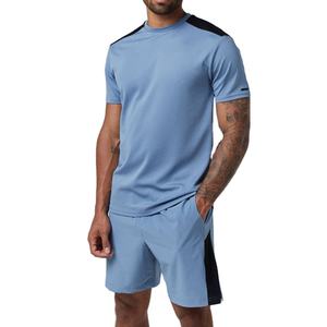 ชุดเซ็ตเสื้อยืดและกางเกงขาสั้นออกแบบเองได้สำหรับผู้ชาย ระบายอากาศได้ดี เหมาะสำหรับเล่นกีฬา วิ่งออกกำลังกาย แห้งเร็ว ผลิตจากผ้าฝ้าย - Product Image 1