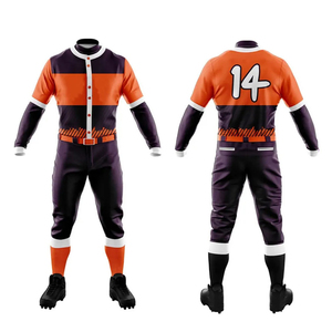 Vente chaude Uniforme de baseball haute performance et de haute qualité pour hommes et vêtements d'entraînement 100% polyester Uniforme de baseball - Product Image 1
